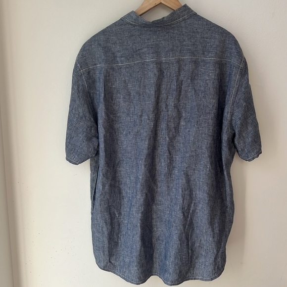 Tommy Bahama Island 100% Linen Button Down Tropical  Shirt Size Large - Picture 3 of 8